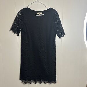 Ya Los Angeles Black Lace Mini Dress